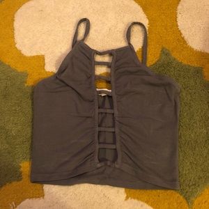 Cage front crop top